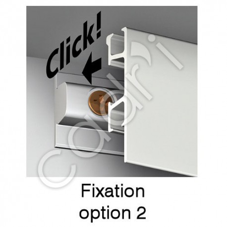 Cimaise Click Rail Pro (Option 2) : Utilisation du Fil Perlon Tête Cobra Pas Possible