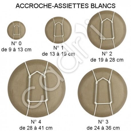Accroche-Assiette Blanc