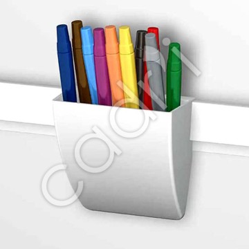 Storage Clip - Pot à Crayons blanc pour Info-Rail Personnalisable
