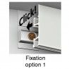 Cimaise Click Rail Pro (Option 1) : Utilisation du Fil Perlon Tête Cobra Possible